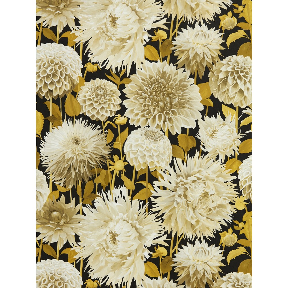 Dahlia Wallpaper 2112846 by Harlequin in Fig Blossom Nectar Black Earth